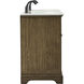 Americana 72 X 22 X 35 inch Driftwood Vanity Sink Set