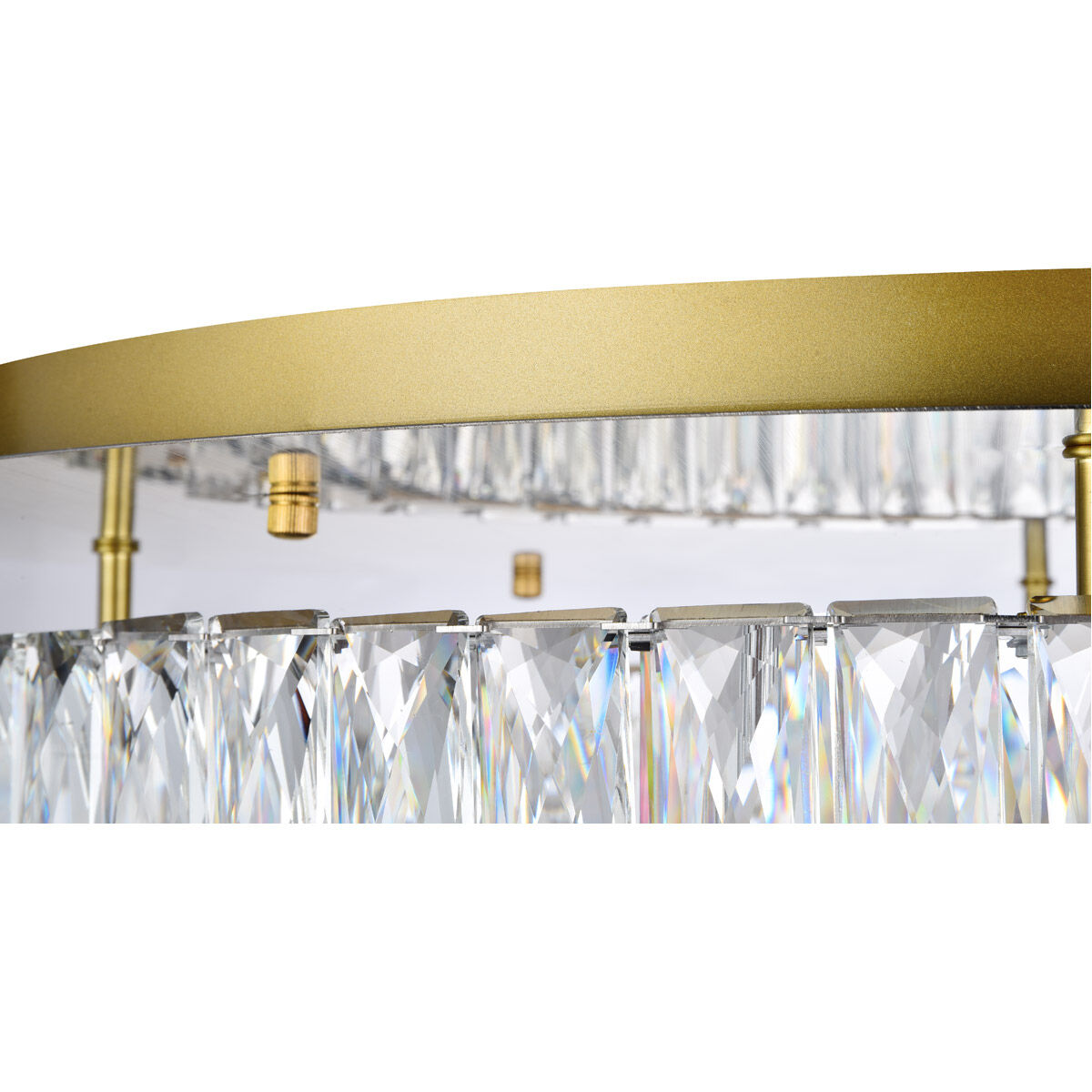 Monroe 26 inch Gold Flush Mount Ceiling Light