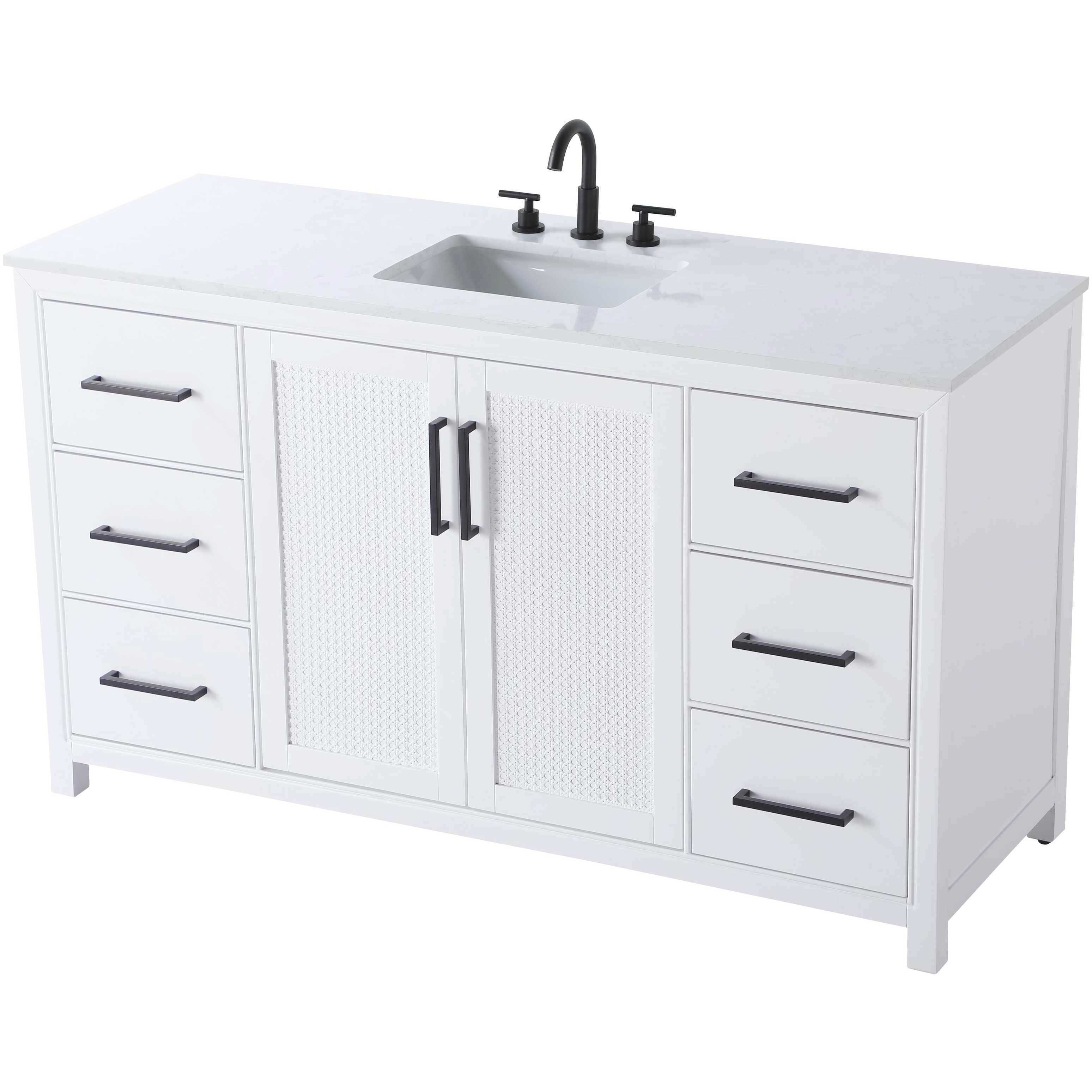 Alina 60 X 34 inch White Bathroom Vanity Cabinet