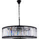Chelsea 10 Light 44 inch Matte Black Chandelier Ceiling Light, Urban Classic 