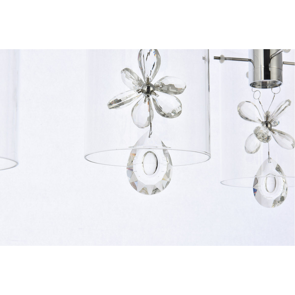 Hana 3 Light 24 inch Chrome Linear Pendant Ceiling Light