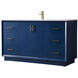 Hayes 60 X 22 X 35 inch Blue Vanity Sink Set