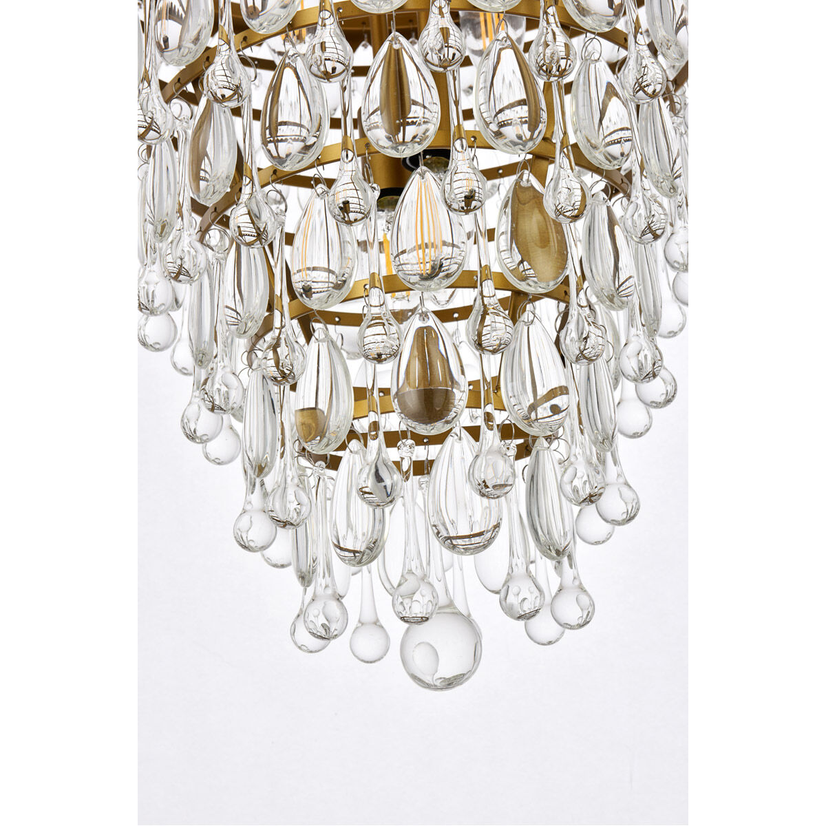 Nordic 5 Light 18 inch Brass Pendant Ceiling Light