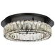 Monroe 1 Light 18 inch Black Flush Mount Ceiling Light
