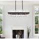 Serephina 20 Light 36 inch Black Linear Chandelier Ceiling Light