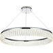 Rune 1 Light 32 inch Chrome Chandelier Ceiling Light