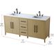 Millie 72 X 35 inch Honey Brown Bathroom Vanity Cabinet