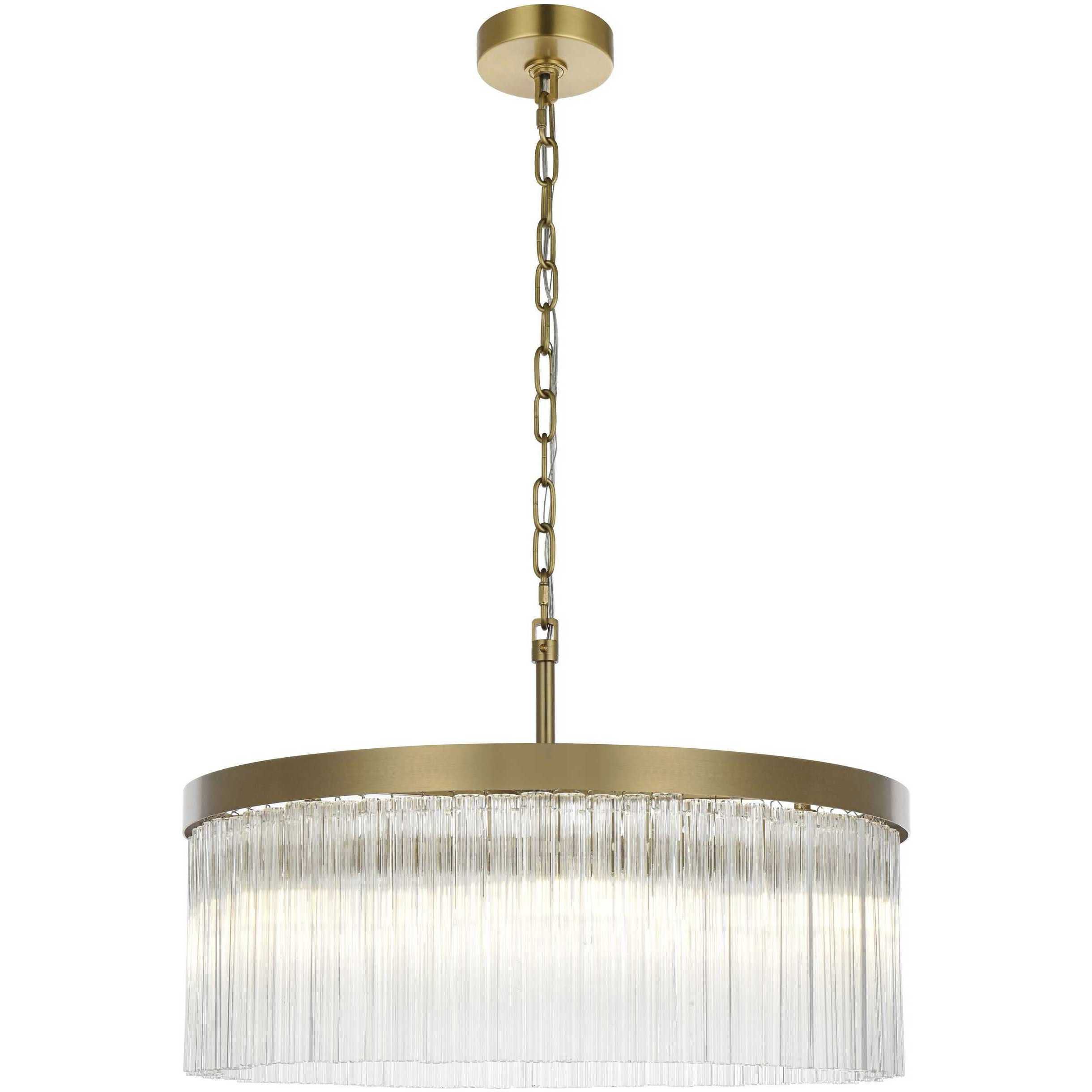 Harlow 6 Light 24 inch Satin Gold Chandelier Ceiling Light