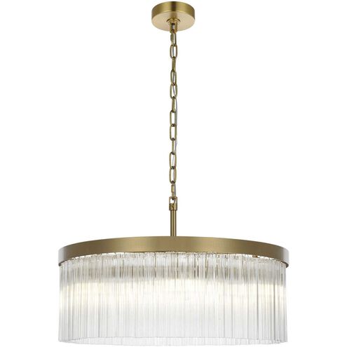 Harlow 6 Light 24 inch Satin Gold Chandelier Ceiling Light