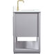 Larkin 42 X 22 X 34 inch Grey Vanity Sink Set in Gray