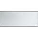 Monet 60 X 24 inch Black Wall Mirror