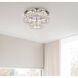 Monroe 2 Light 22 inch Chrome Flush Mount Ceiling Light 