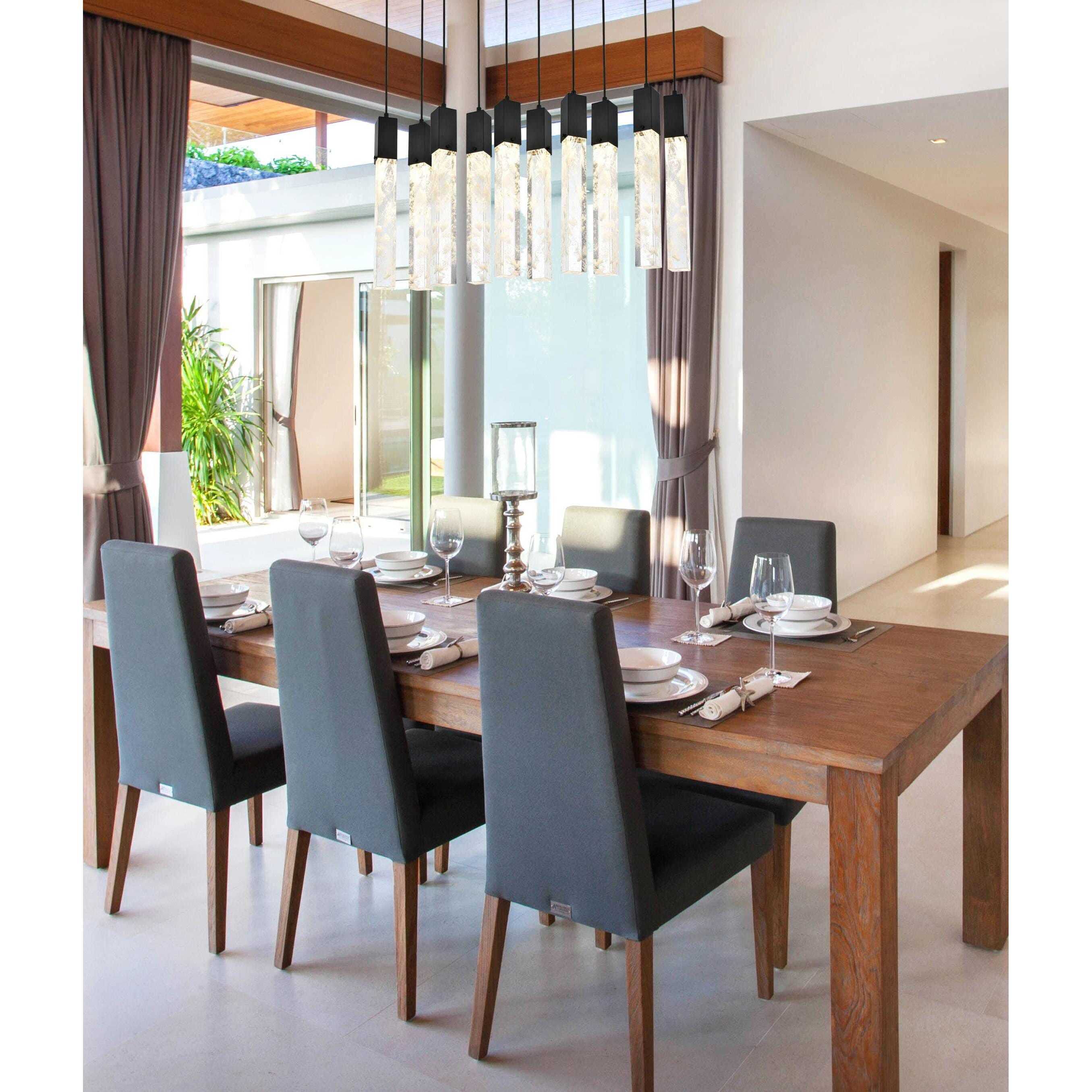 Aurora 10 Light 12 inch Black Pendant Ceiling Light