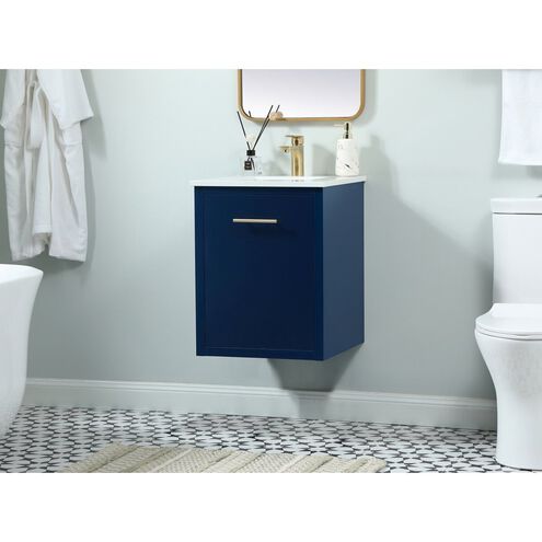 Cyrus 19 X 18 X 34 inch Blue Vanity Sink Set