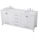 Irene 72 X 22 X 34 inch White Vanity Sink Set