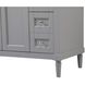 Bennett 48 X 21 X 35 inch Grey Vanity Sink Set