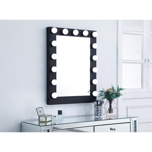 Brenda 32 X 24 inch Black Lighted Wall Mirror