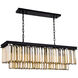 Sydney 12 Light 40 inch Matte Black Chandelier Ceiling Light, Urban Classic