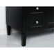 Park Avenue 40 X 22 X 35 inch Black Vanity Sink Set