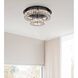 Monroe 2 Light 22 inch Black Flush Mount Ceiling Light 