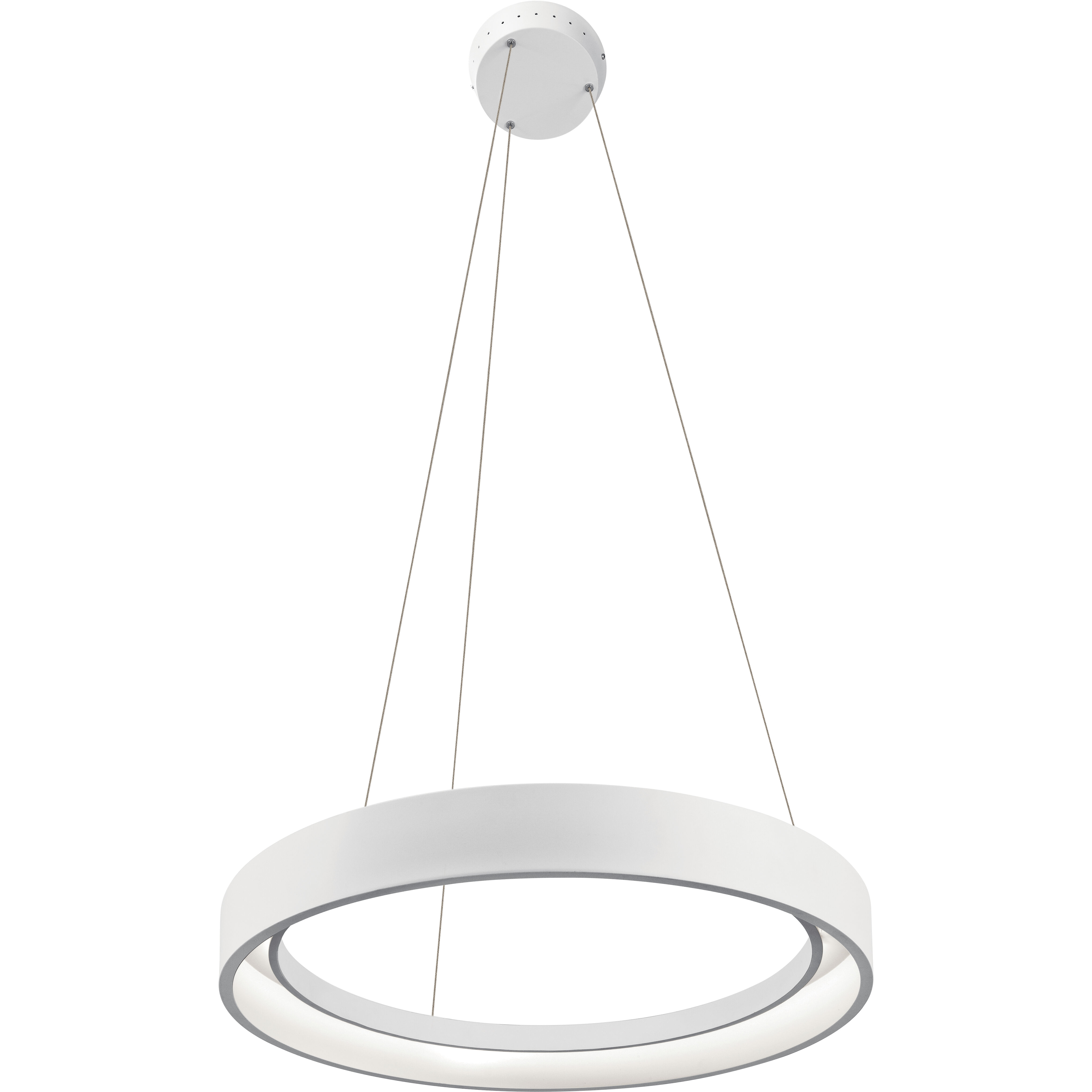 Fornello LED 23.5 inch Textured White Chandelier Ceiling Light