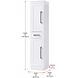 Chase White Bathroom Storage Cabinet