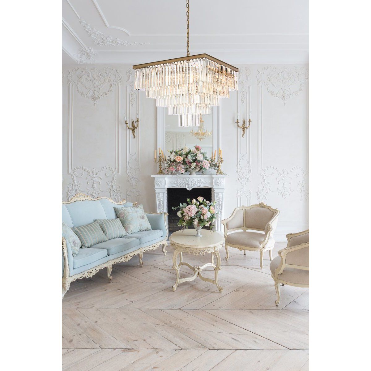 Sydney 21 Light 34 inch Satin Gold Chandelier Ceiling Light