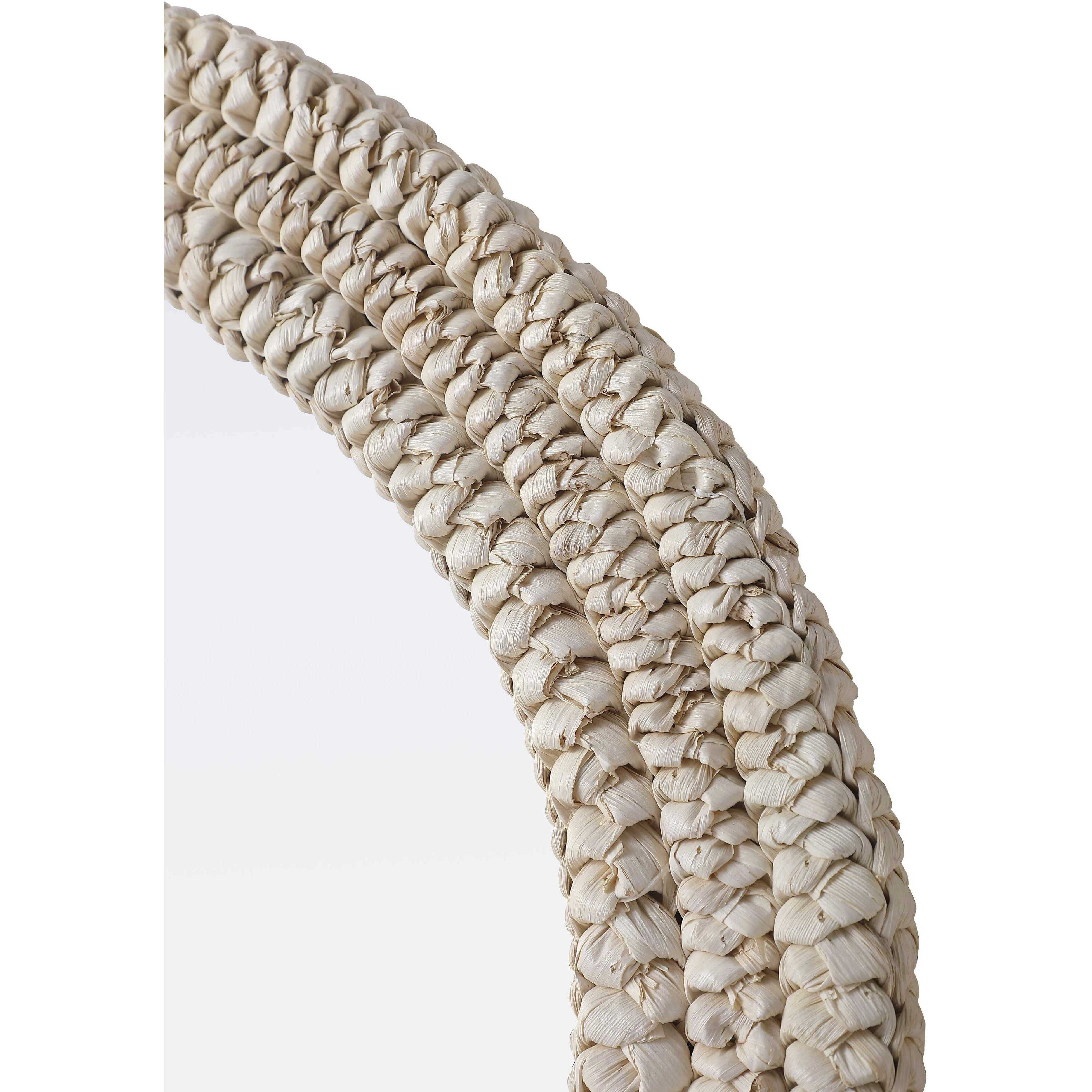 Marlowe 36 X 27 inch Linen White Mirror