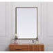 Eternity 36 X 24 inch Brass Mirror in 24 x 36