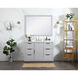 Blake 48 X 22 X 34 inch Grey Vanity Sink Set