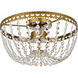 Kylie 3 Light 14 inch Brass Flush Mount Ceiling Light