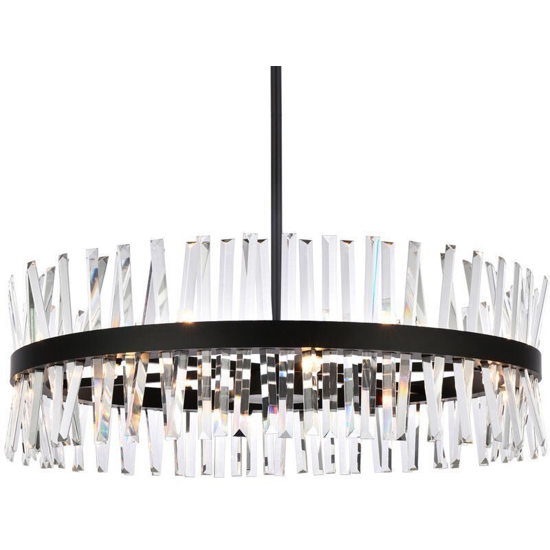 Serephina 16 Light 36 inch Black Chandelier Ceiling Light