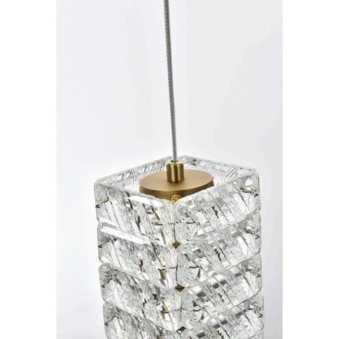 Aston 5 Light 20 inch Satin Gold Pendant Ceiling Light