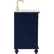 Otto 42 X 21 X 35 inch Blue Vanity Sink Set