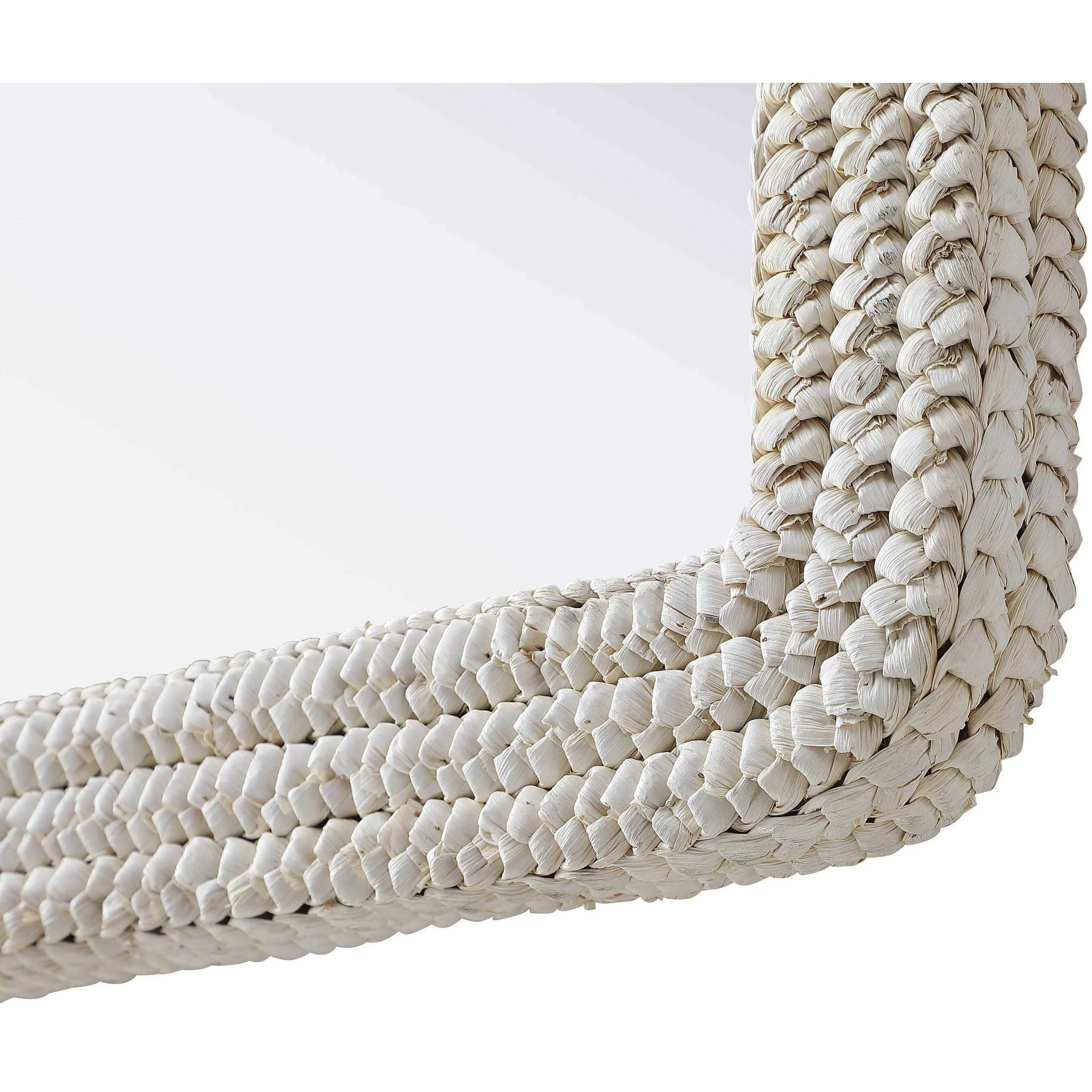 Marlowe 42 X 30 inch Linen White Mirror