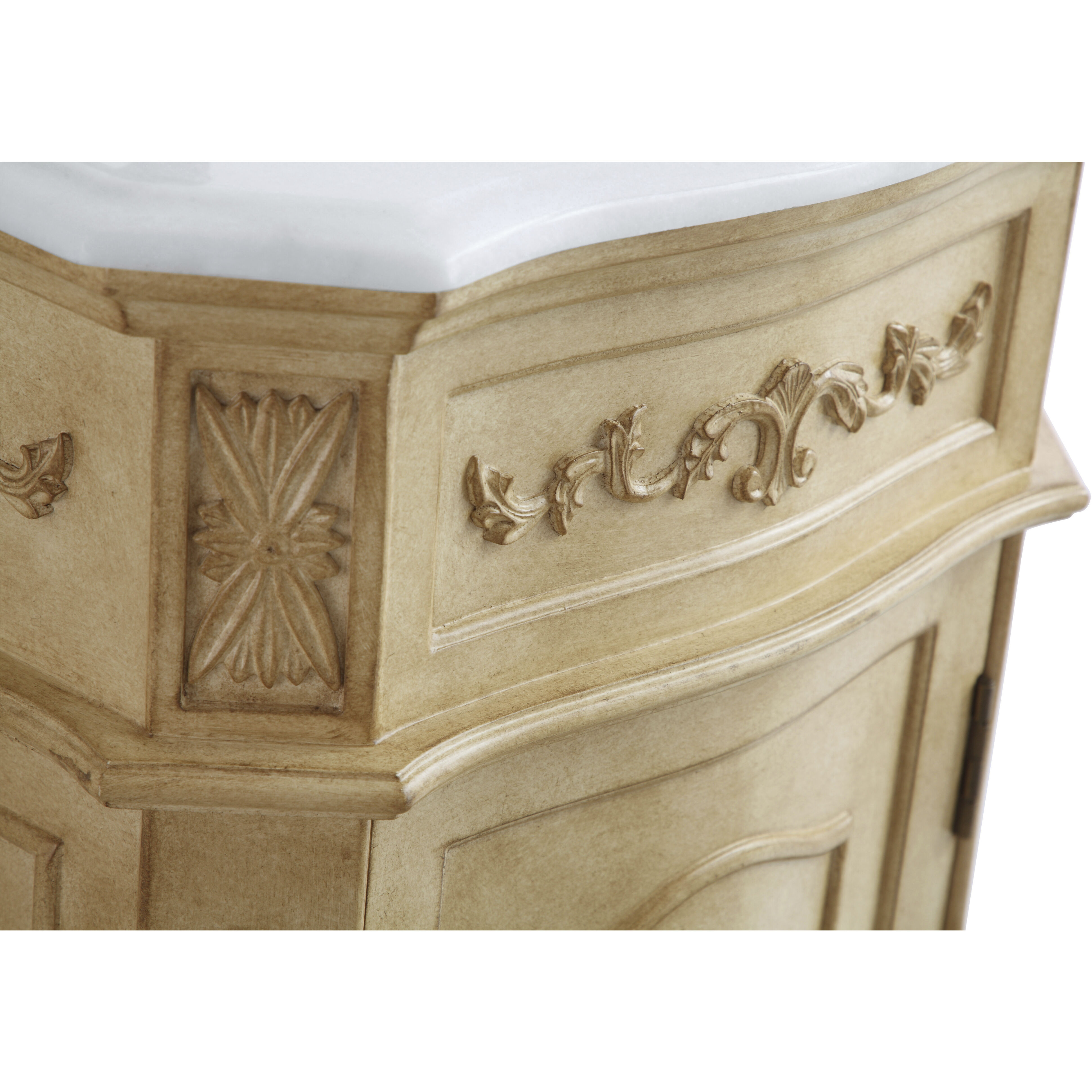 Danville 19 X 19 X 36 inch Antique Beige Vanity Sink Set