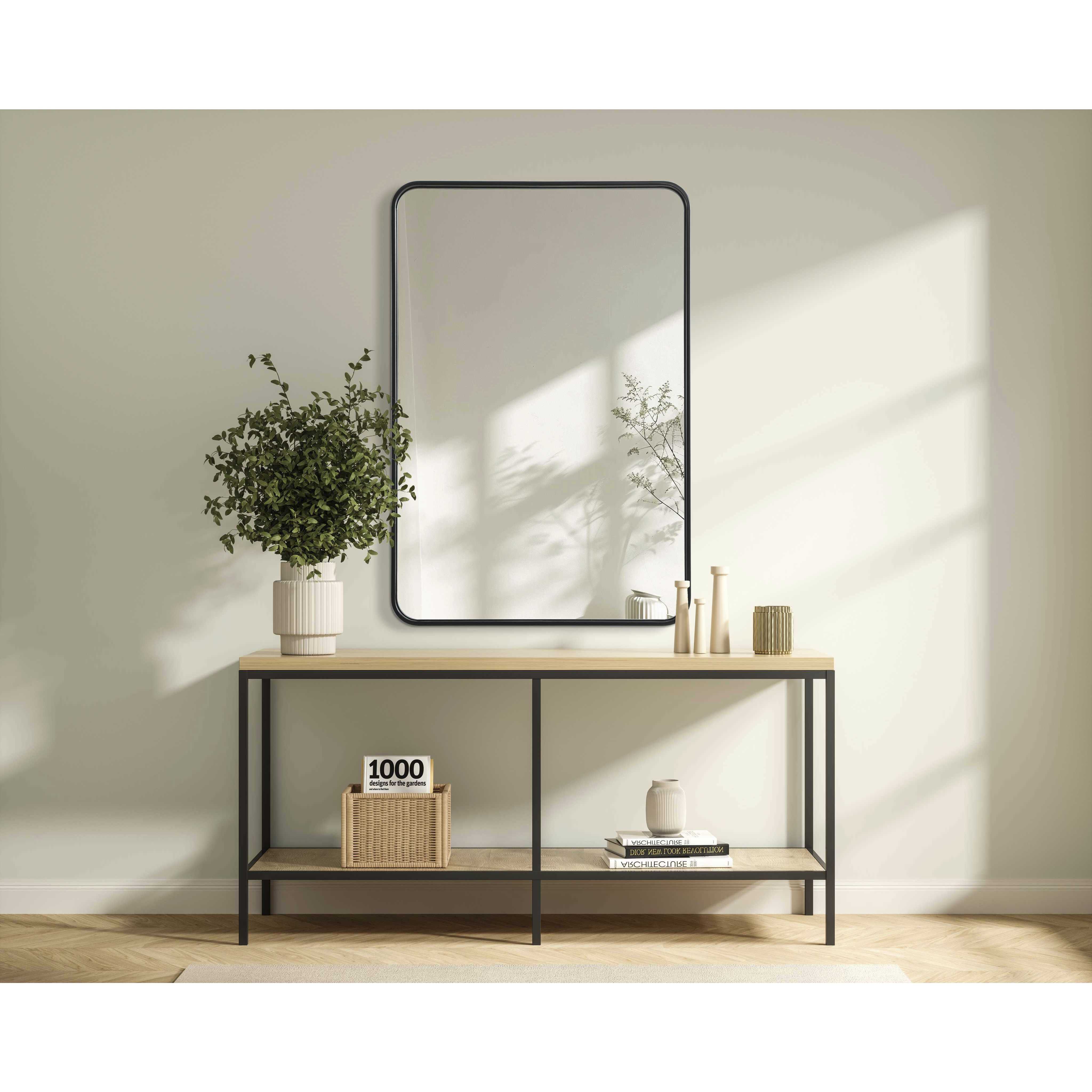 Remy 40 X 27 inch Black Mirror