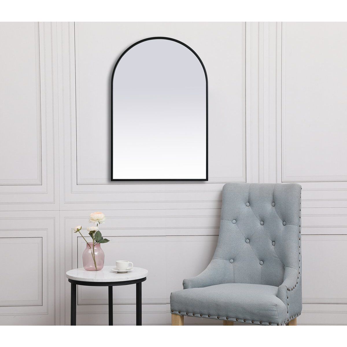 Ayra 36 X 24 inch Black Mirror