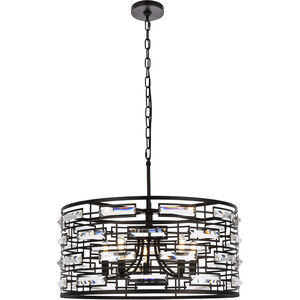 Kennedy 5 Light 24 inch Black Pendant Ceiling Light