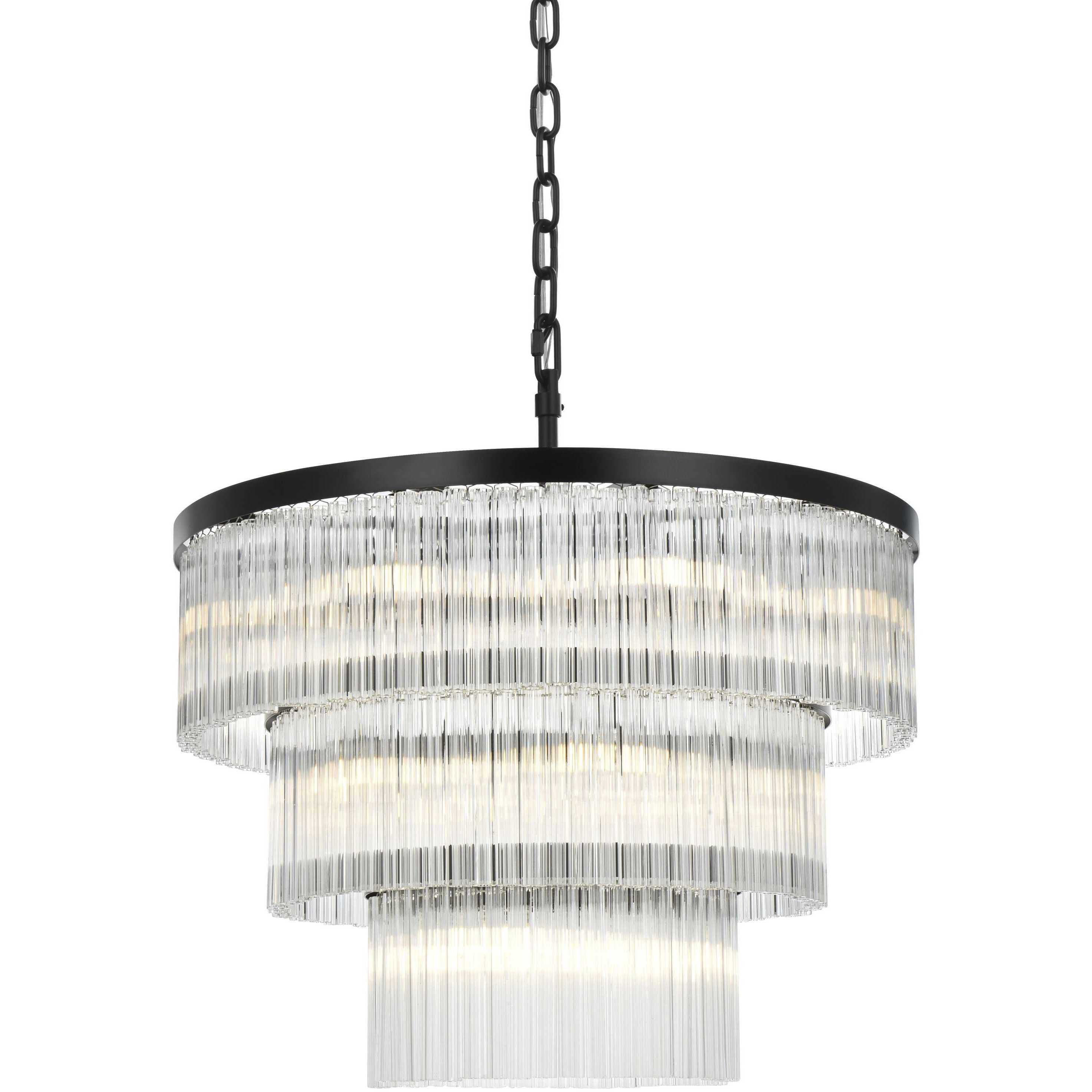 Harlow 18 Light 32 inch Black Chandelier Ceiling Light