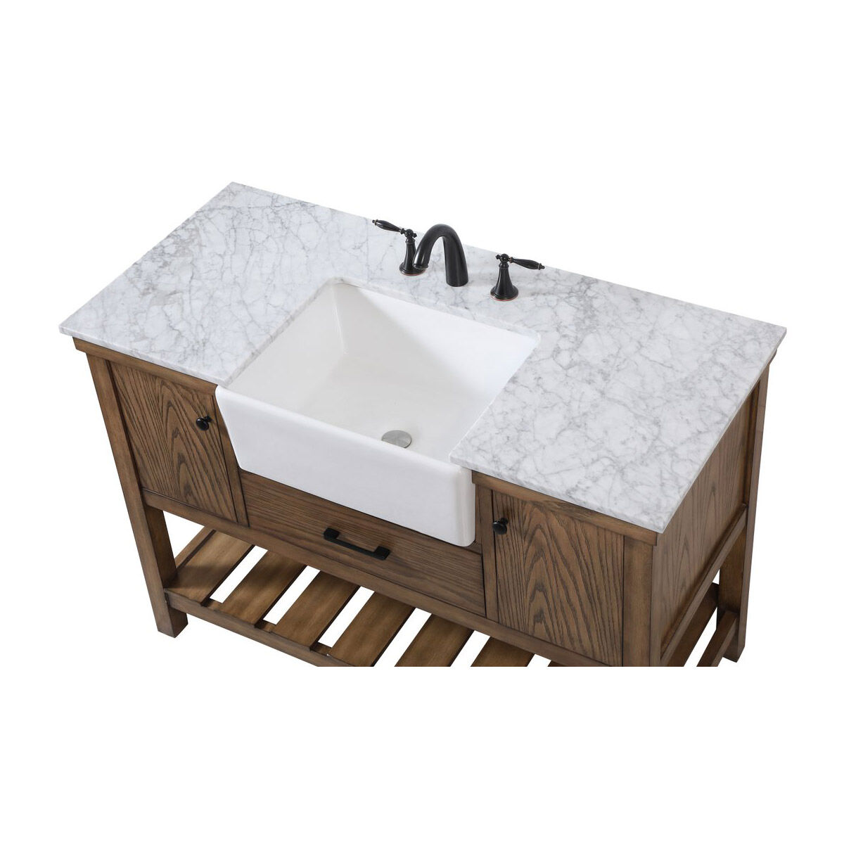Clement 48 X 22 X 34 inch Driftwood Bathroom Vanity Cabinet