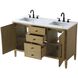 Blakely 54 X 34 inch Linen Oak Bathroom Vanity Cabinet
