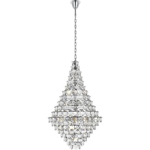 Adaline 38 Light 36 inch Chrome Chandelier Ceiling Light