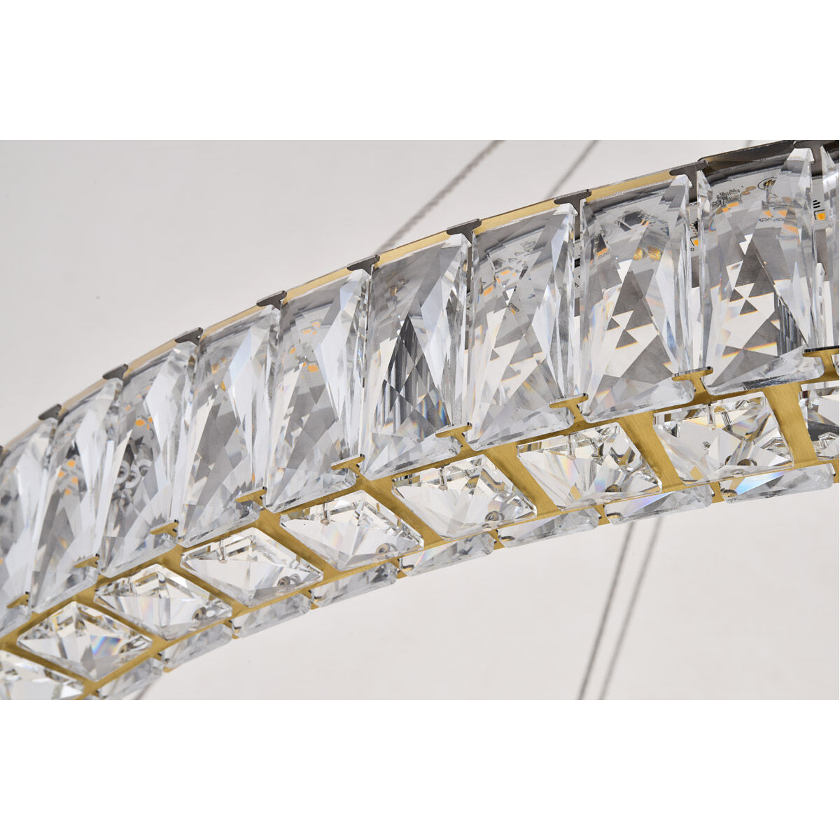 Monroe LED 42 inch Gold Chandelier Ceiling Light