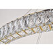 Monroe LED 42 inch Gold Chandelier Ceiling Light