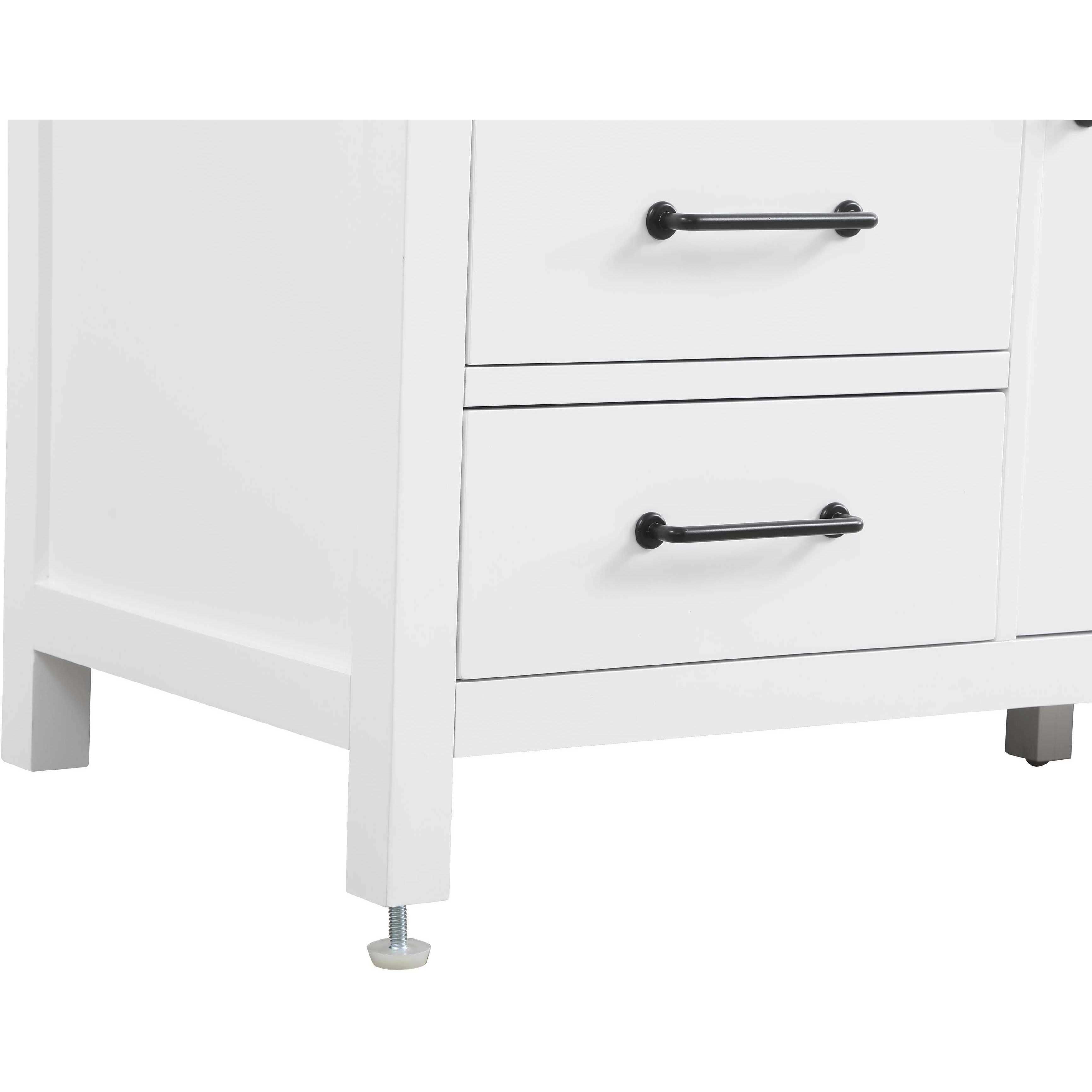 Nathan 60 X 34 inch White Bathroom Vanity Cabinet