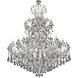 Maria Theresa 84 Light 96 inch Chrome Chandelier Ceiling Light in Silver Shade, Royal Cut 