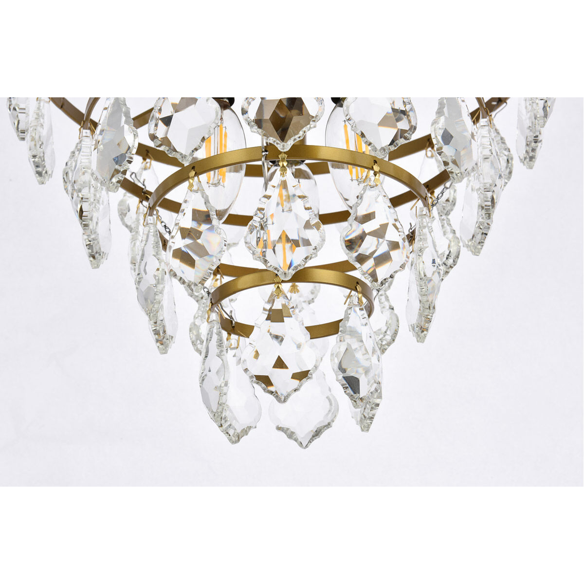 Ella 3 Light 12 inch Brass Flush Mount Ceiling Light