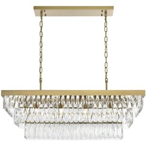 Josephine 12 Light 16 inch Satin Gold Chandelier Ceiling Light