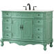 Danville 48 X 21 X 36 inch Vintage Mint Vanity Sink Set